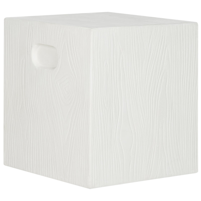 Outdoor Yoan Stool, Ivory
