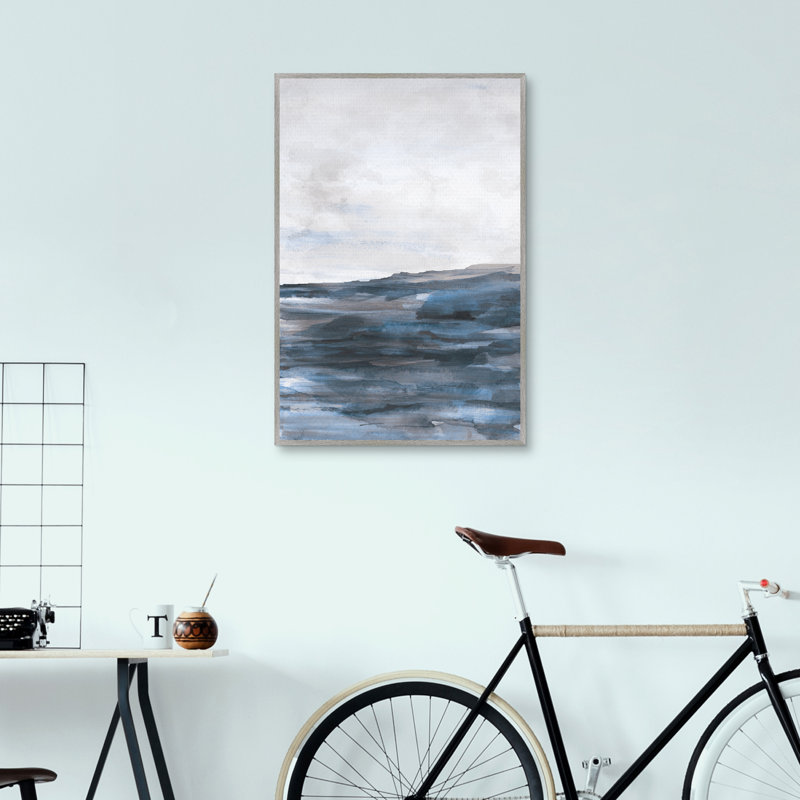 «Bluescape 2» par Willowbrook, art mural encadré
