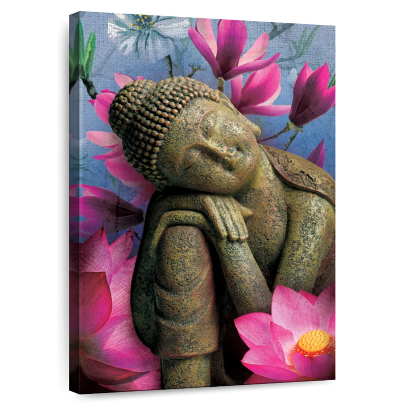 Adella Contemplating Buddha, 51" H x 34" W