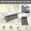 Ensemble de salle à manger rectangulaire pour l'extérieur en aluminium 70,87 po L pour 6 personnes-93779176-93779175