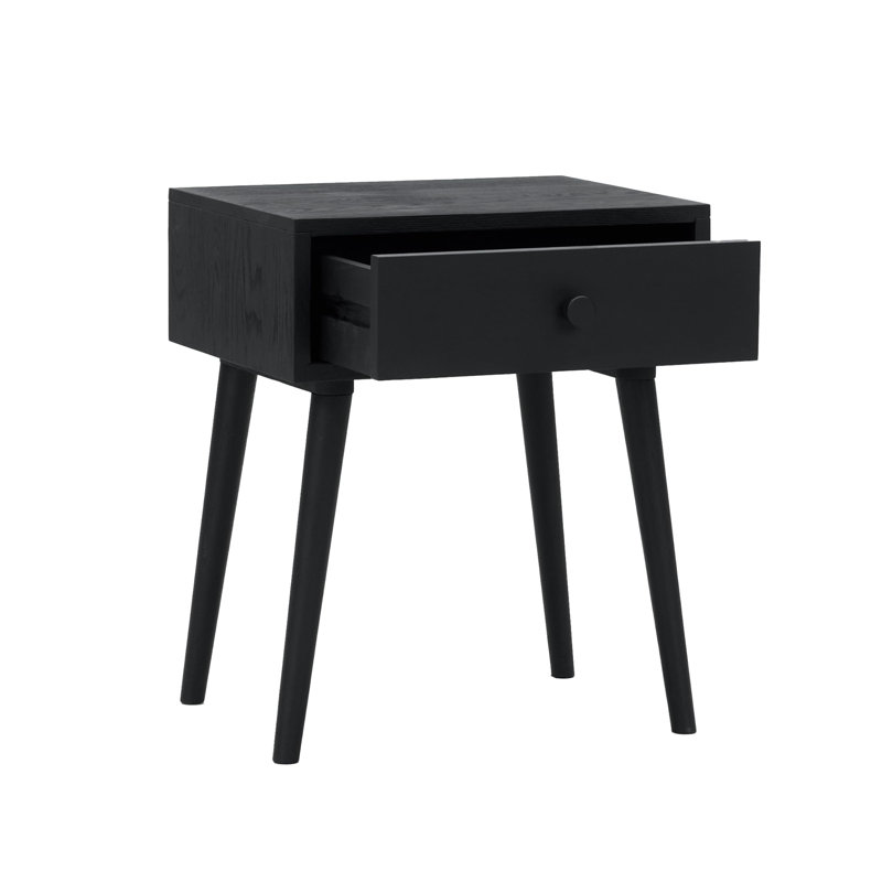  Table de chevet Lux avec 2 tiroirs, de conception adaptable, capacité de charge de 150 lb, résistante à l'eau, rehausse votre espace, facile à assembler