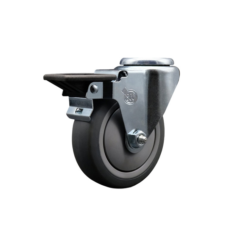 Thermo Rubber Swivel Bolt Hole Caster