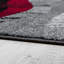 Tapis gris / rouge / noir Wellersburg-1078240444