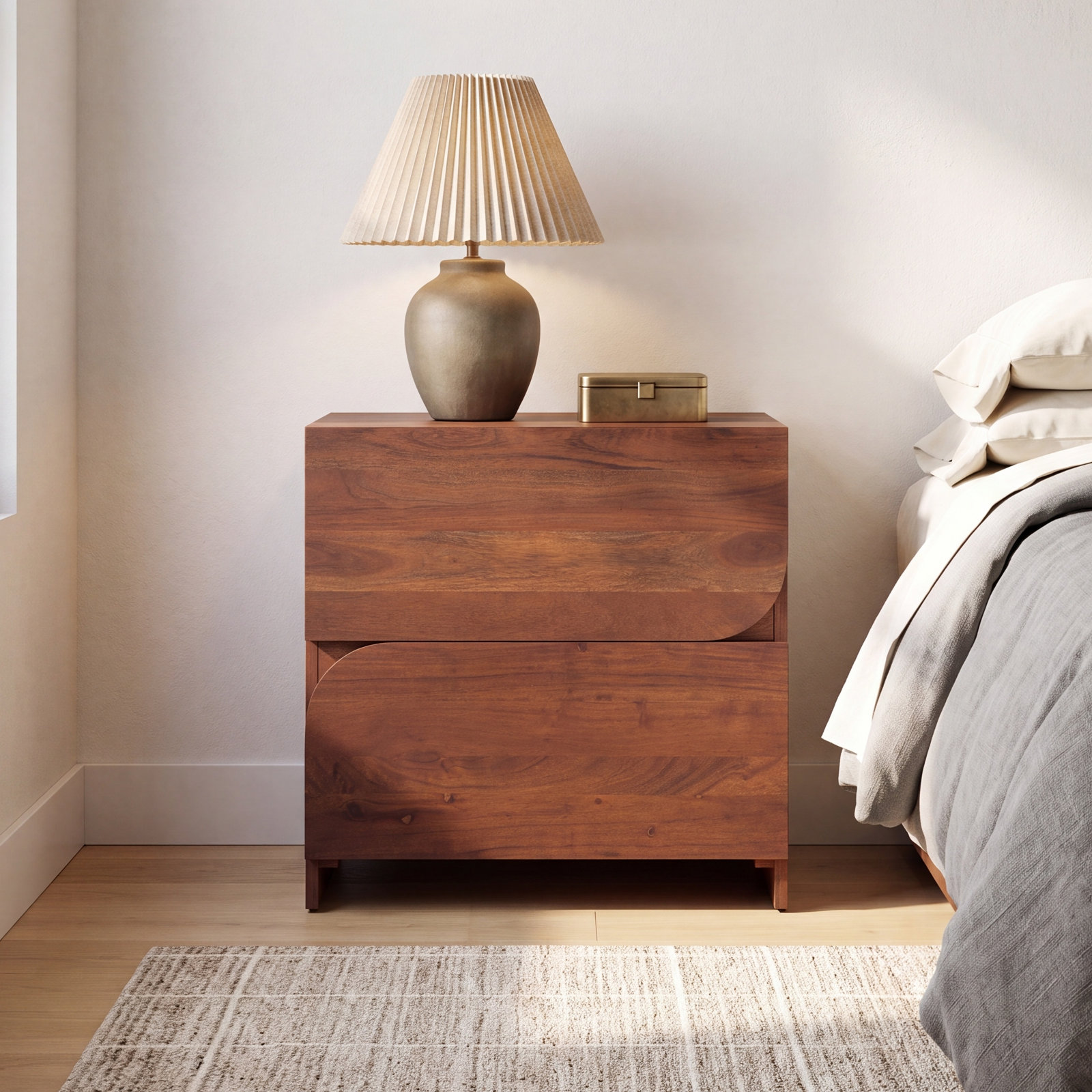 Berlin Acacia Nightstand