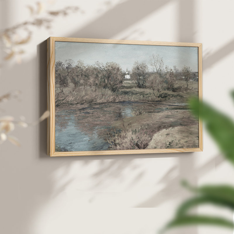 Paysages rétro-CDLVII - reproduction encadrée, Naturel, H 16 po x l 20 po