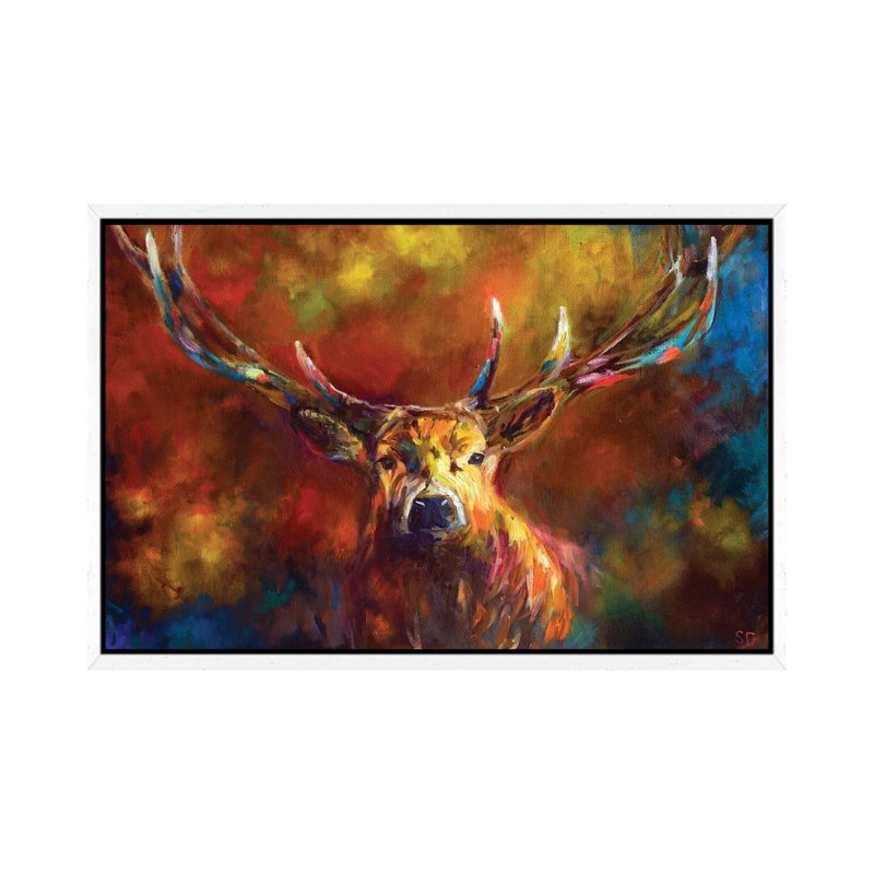 Benign Watchfulness by Sue Gardner - Painting on Canvas, White Framed, 101.6 cm H x 66.04 cm W