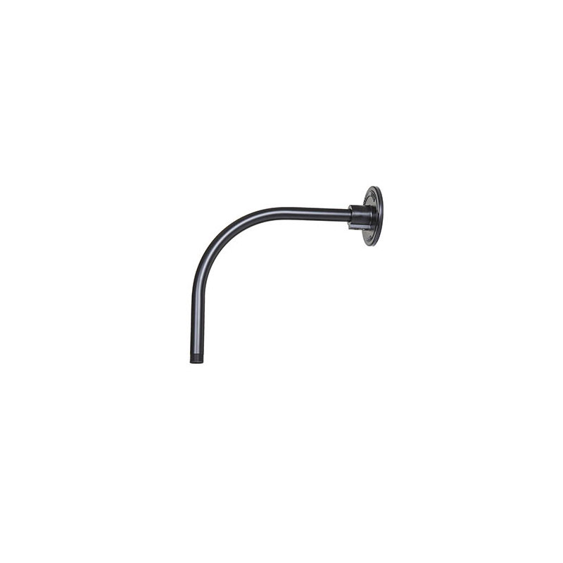 Tige d’extension de col d’oie en aluminium suspendu, Noir satiné aluminium