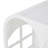 Wooden Handmade 2 Drawer Living Room White Console Table With Silver Knobs