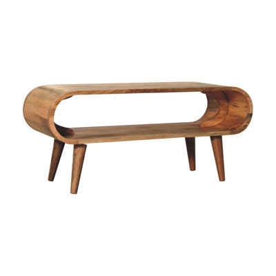 Alvy Solid Wood Coffee Table with Storage