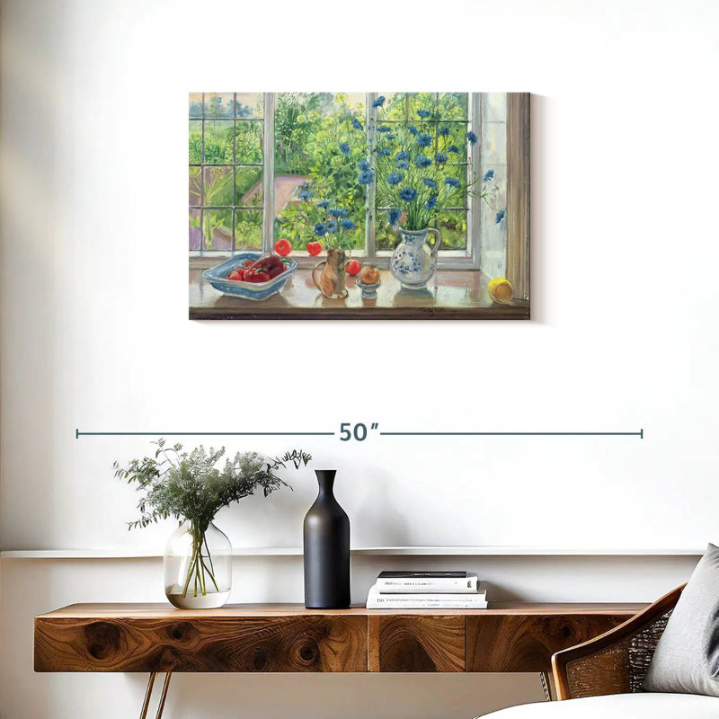 Harnek Cornflowers And Kitchen Garden, 20" H x 30" W