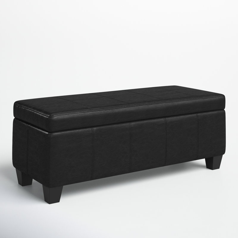 Banc de rangement Azarae, Noir