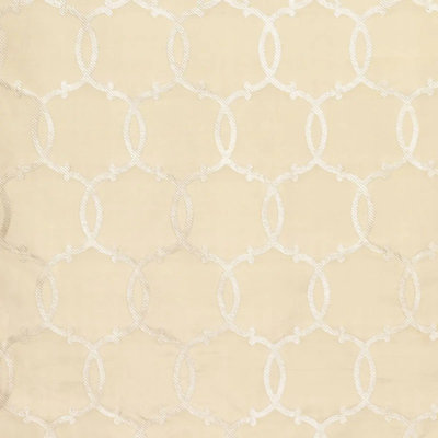Tracery Geometric Silk Fabric