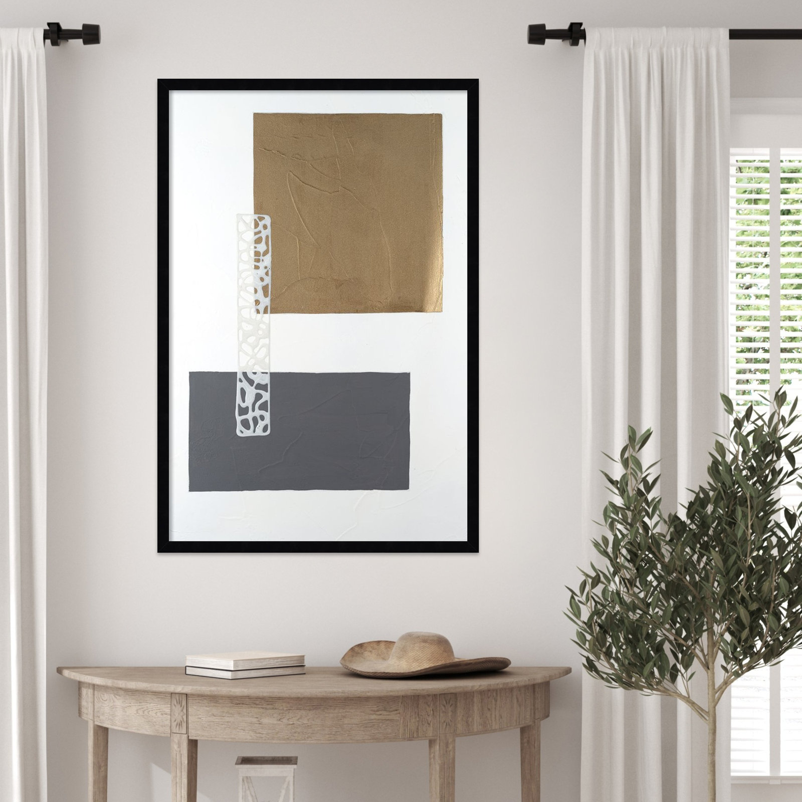 Nooks and Crannies I Print by Vanna Lam, 33" H x 23" W, Black