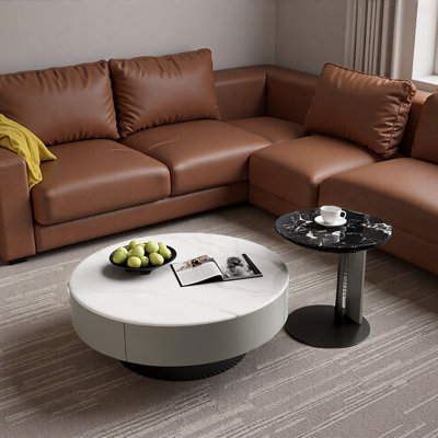 Italian Microcrystalline Stone Coffee Table Set