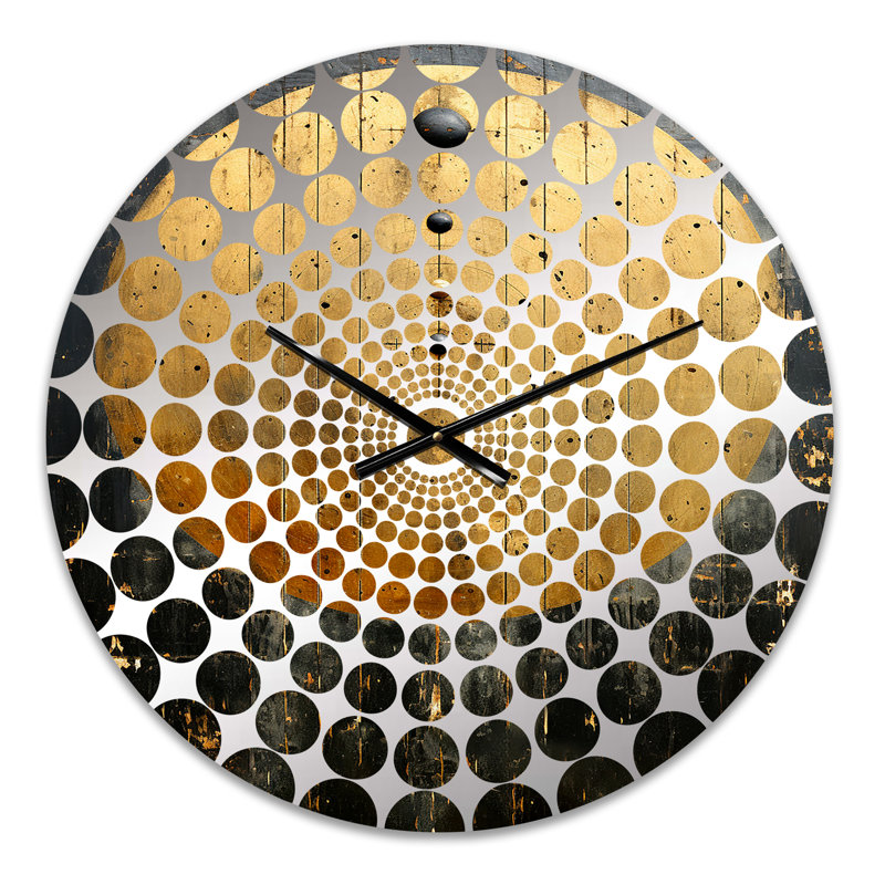 Kaelyn - Horloge murale géométrique abstraite, Petit