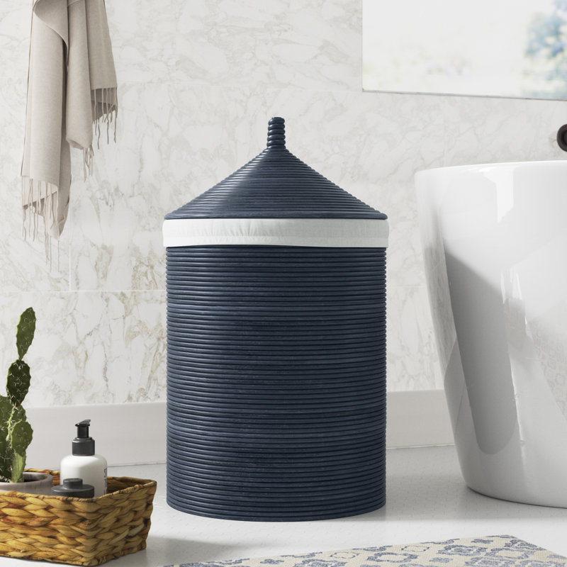 Panier à linge avec doublure, Marine