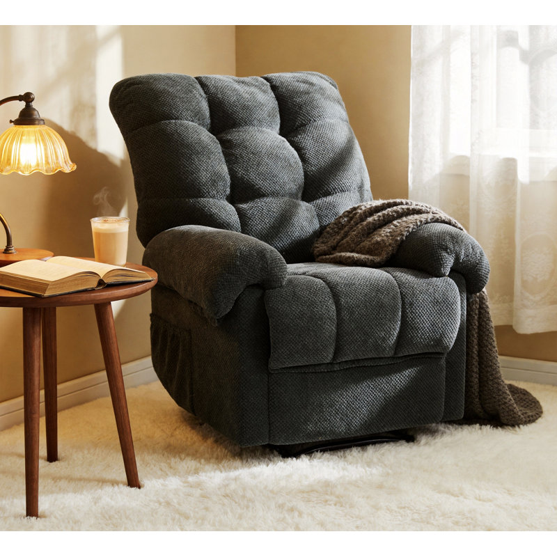 Fauteuil, fauteuil de lecture pour le salon, Gris foncé