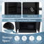 Meuble-lavabo sur pied l 30 po avec lavabo en céramique, support interne et tablette réglable-1609035713