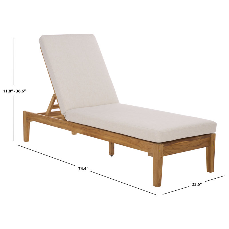 Montclair Teak Chaise Lounge