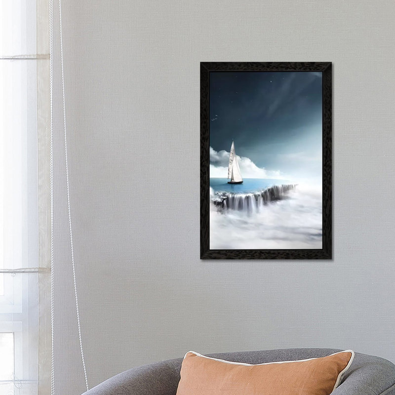 After The Storm by En.ps - Giclee Art Print on Canvas, 152.5 cm H x 101.5 cm W, Black Floater Framed