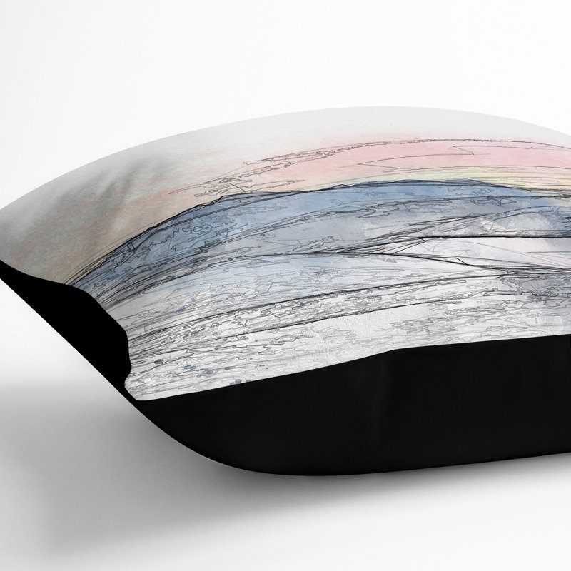 Square Cushion, 55cm H x 55cm W x 20cm D, Black