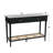 Ayleena Maxwelton Solid Wood Console Table with 2 Drawers and Woven Cane Storage Shelf-1859782371