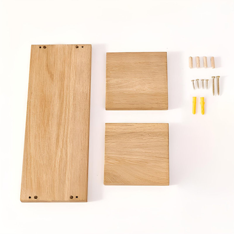 Tablette murale flottante en bois massif, H 0,78 po x l 39,37 po x P 7,87 po