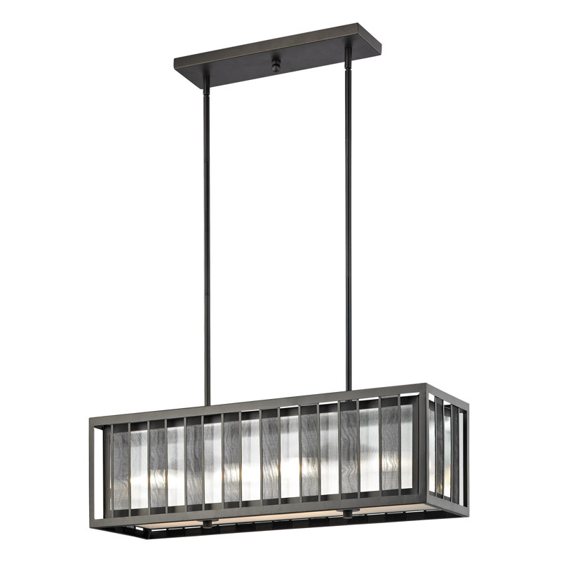 Valerii 4 - Light Kitchen Island Pendant, 10" H x 32" W x 10" D
