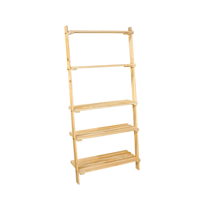 Ladder Design Shelf Unit, Pre-Sanded Pine
