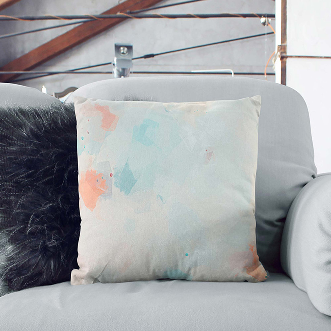 A Breath of Colour in Abstract Cushion with Filling