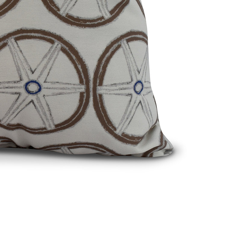 Housse et insert de coussin carré Nantucket, Ivoire, 18 po x 18 po