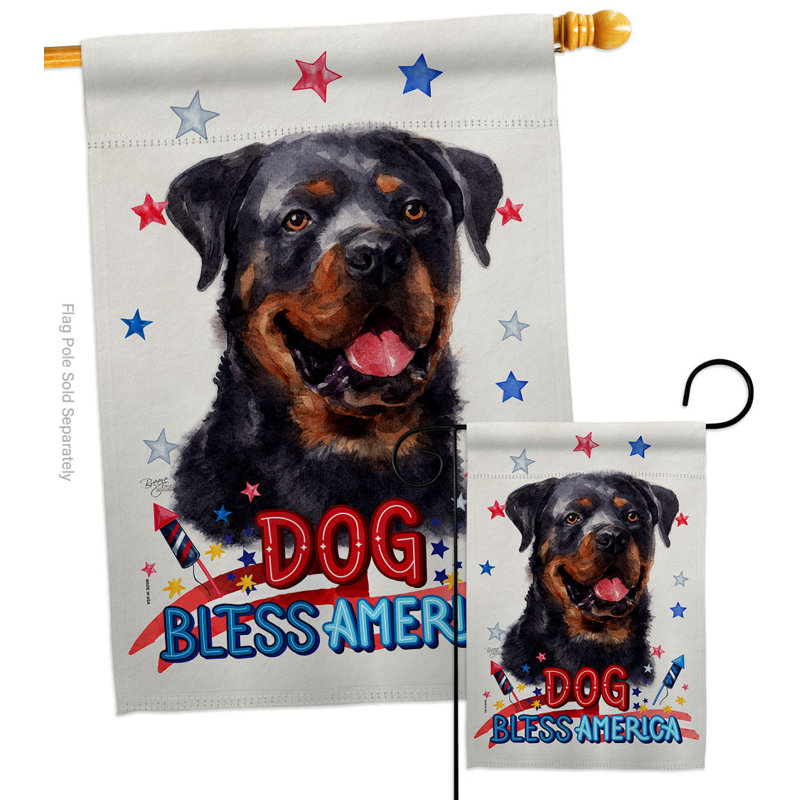 Double Sided 40'' H x 28'' W Polyester Animal House Flag