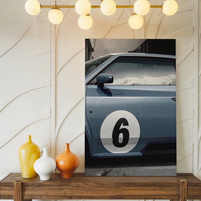 Wall Art Gulf Liveried Ford Gt40 Side Panel Vintage Racing Car Abstract Art Wall Canvas Ready To Hang Gallery Wrapped Home Decor Decor