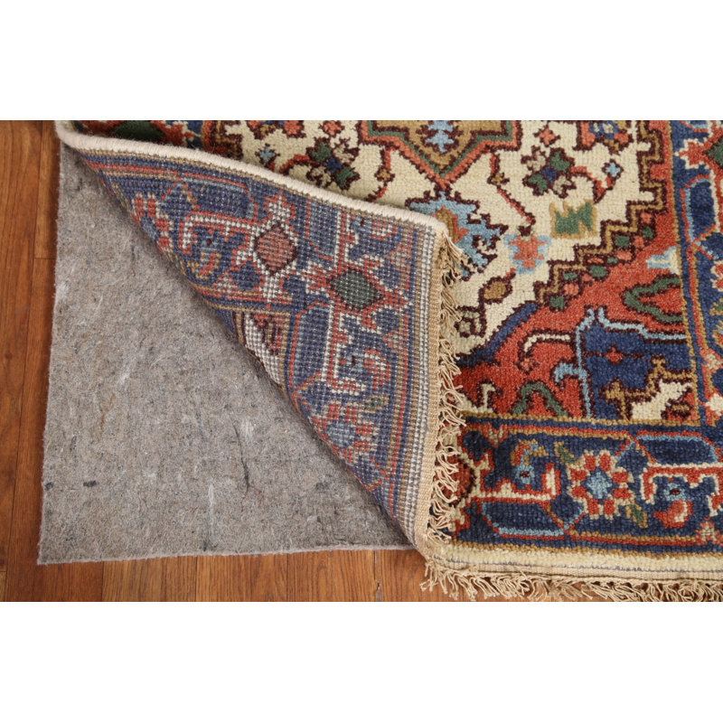 Tapis de couloir géométrique fait à la main Heriz Serapi 3 x 10