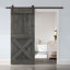 Porte de grange à panneaux et en bois avec quincaillerie d'installation-87953015-87953025-87953085