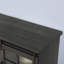 Meuble télé avec porte coulissante, grande armoire de rangement, gris anthracite
