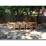 Caranas Outdoor 11 - Piece Teak Dining Set