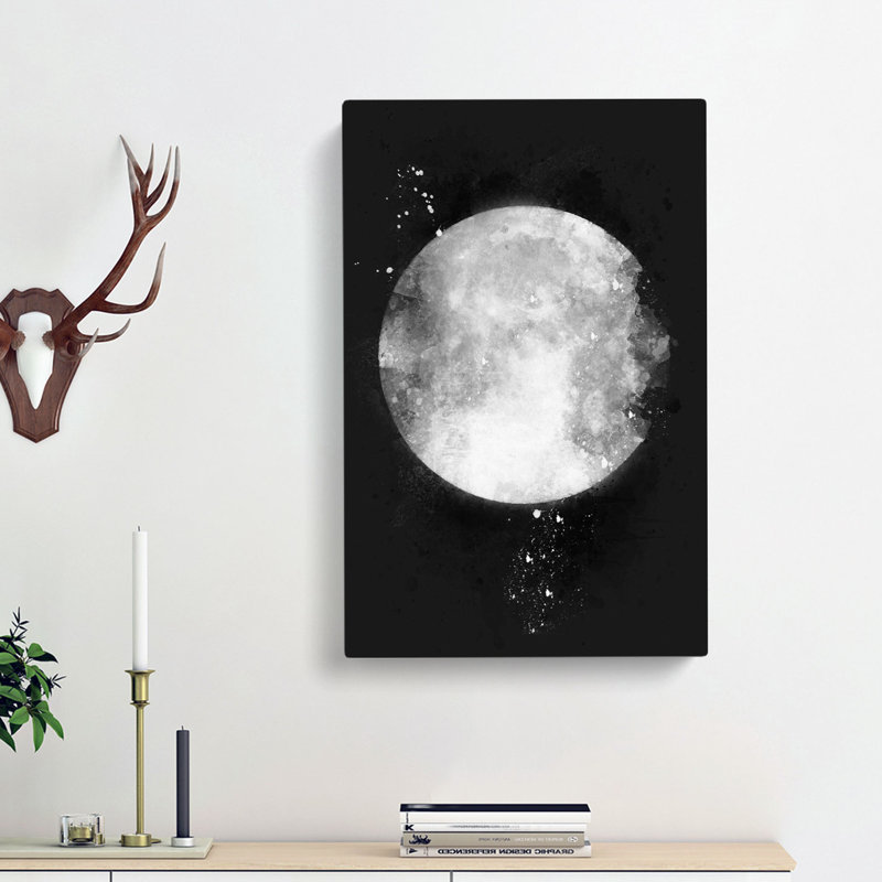 The Beauty Of The Moon - Wrapped Canvas Painting, 91cm H x 60cm W x 3cm D