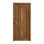 Porte intérieure française pleine 36 x 96 pouces Ego 5014 Chêne cognac Panneau simple Cadre Poignée Salle de bain Chambre Portes modernes