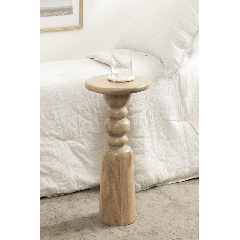Table d'appoint Salu de 9,5 po de diamètre, Naturel