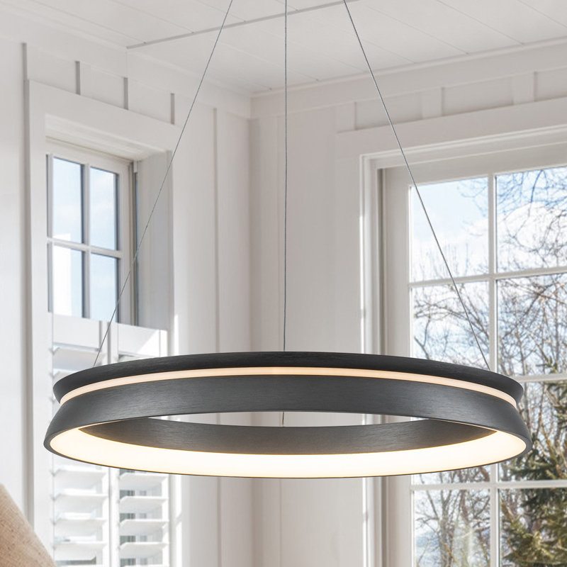1-Light Dimmable Ring LED Chandelier