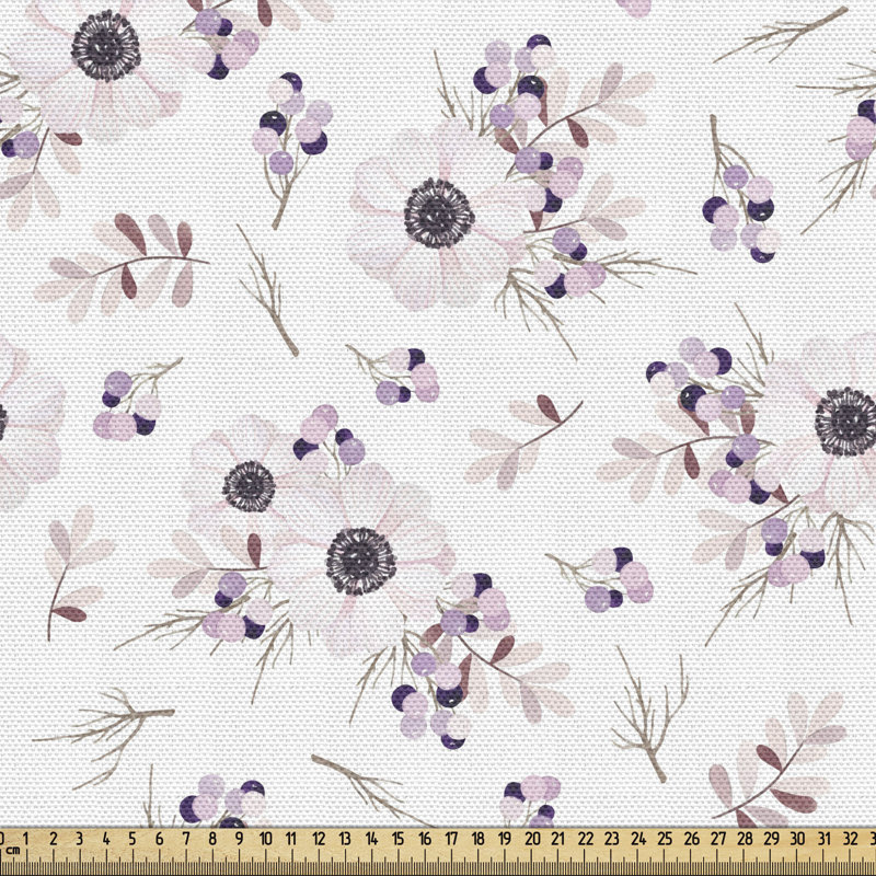Tissu anémone Ambesonne, l 58 po x L 108 po