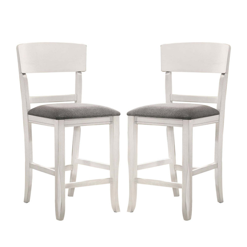 Ensemble de 2 chaises rembourrées en tissu