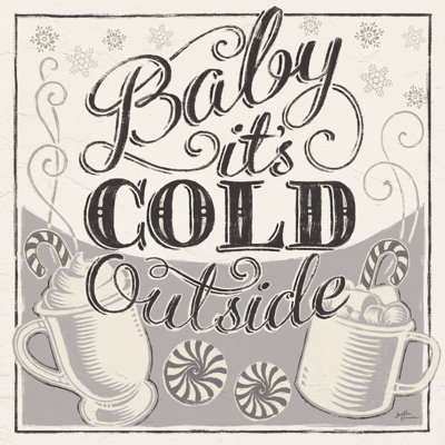 " Merry Little Christmas II White Gray "