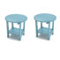 Table de bout ronde 18 po Adirondack pour terrasse en plastique / résine