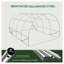 Serre tunnel Outsunny 6 m x 3 m avec fenêtres et porte enroulables, ensemble de serre de jardin à structure en acier robuste