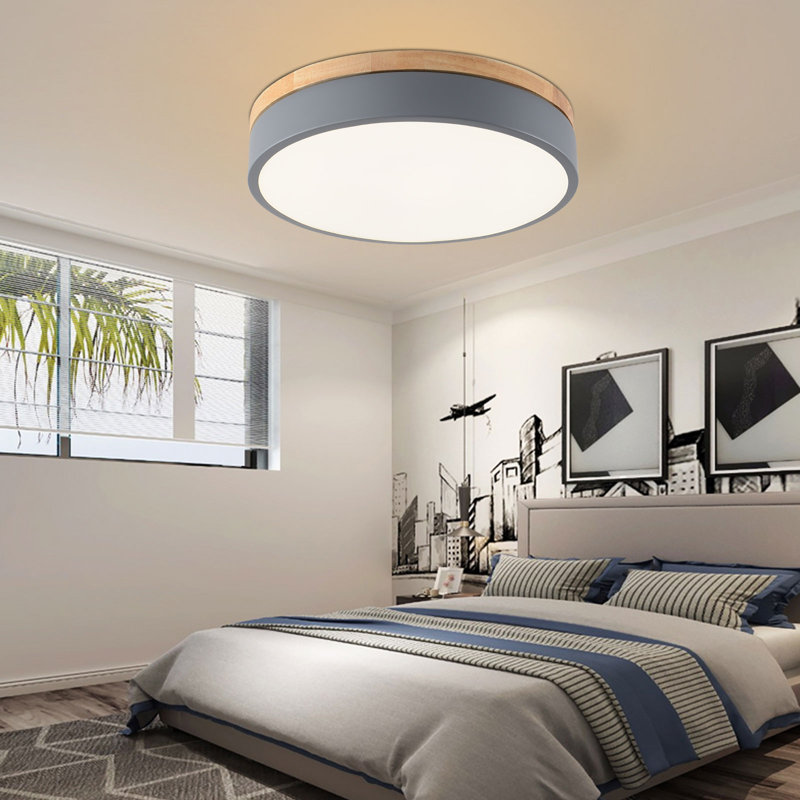Darniece LED Flush Mount, Gray