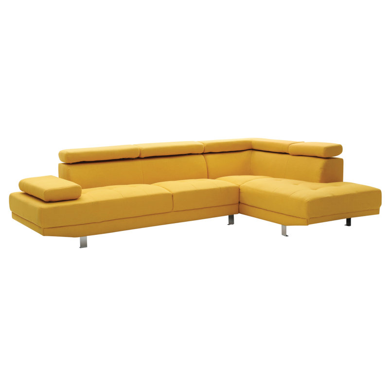 Canapé modulaire Modern River, Jaune
