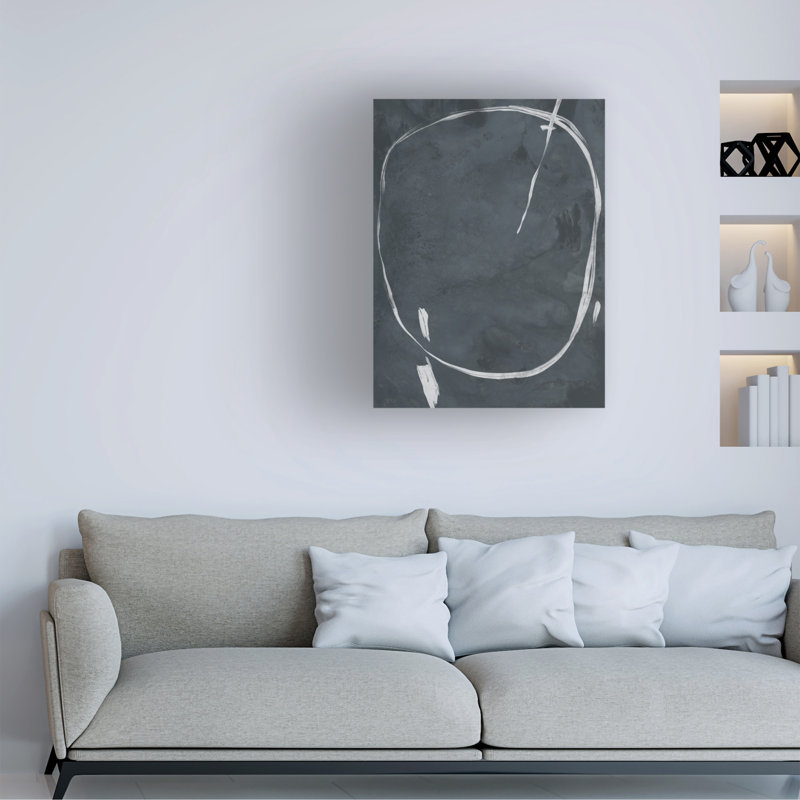 «Circular Gravure II» sur toile, H 32 po x l 24 po