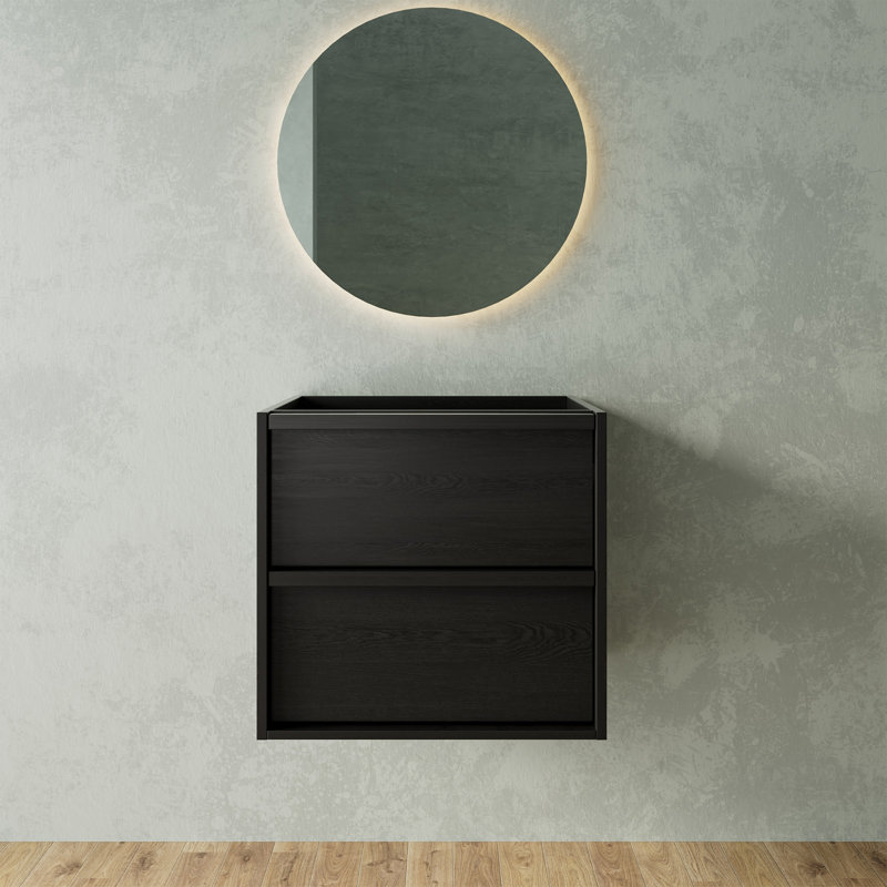 24" / 30" / 36" Modern Floating Wall-Mounted Bathroom Vanity Base Only, Minimalist Single Vanity Cabinet with Soft-Close Drawers (Sink & Countertop Not Included)